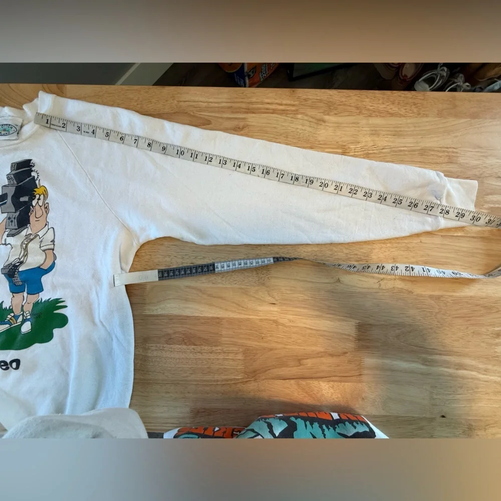 Vintage White Mr. Video Graphic Sweatshirt - Picture 9 of 10